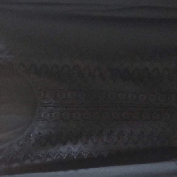 Chelsea Studio black Gauze peplum blouse plus - Picture 2 of 3